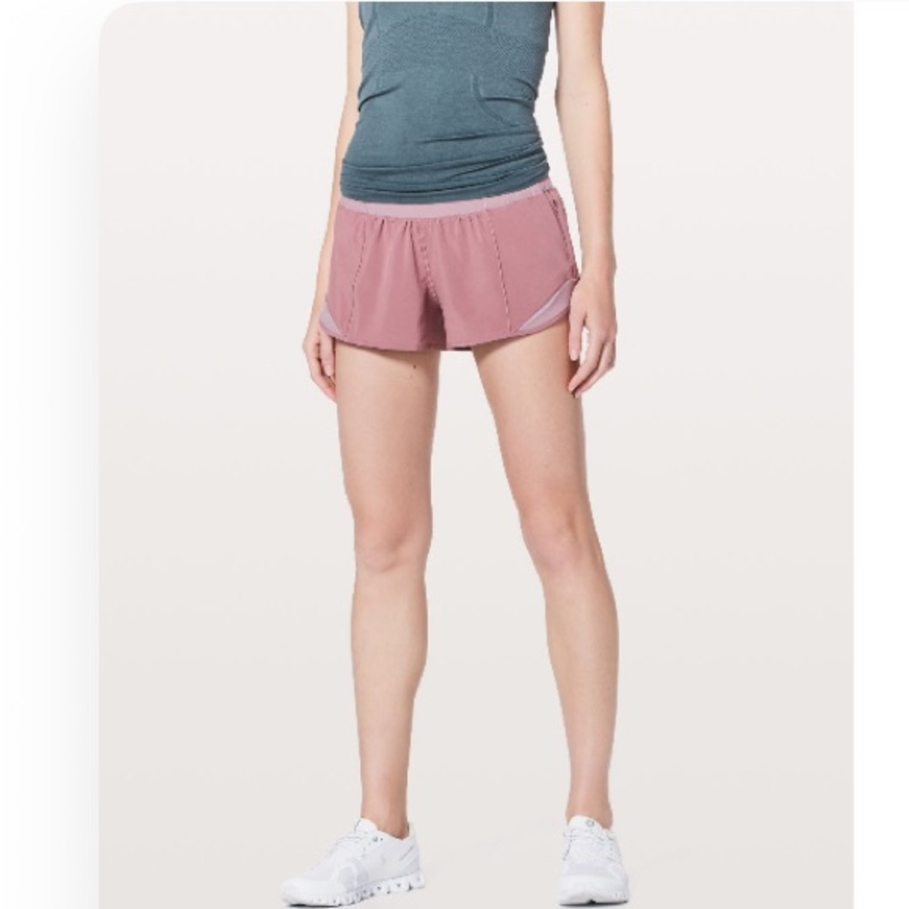 lululemon athletica Hotty Hot LR Running Shorts in Rose Figue 10